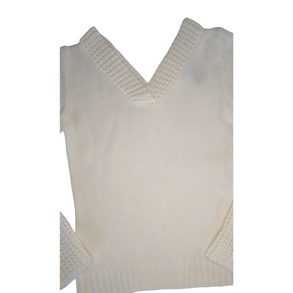 Y2K Rubber Doll V Neck Off Shoulder Knit Sweater - Picture 6 of 8